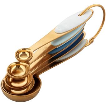 Picture of MEASURING SPOON SET X 5 GOLD METAL